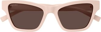 Gucci Sunglasses, unisex, Pink, Size: 53 MM Cat-eye Sunglasses
