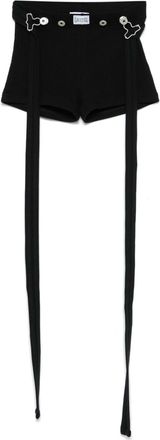 Jean Paul Gaultier Shorts con applicazione logo - Nero