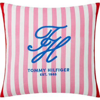 Tommy Hilfiger Beachfront Stripe Accent Pillow in Flower Pink at Nordstrom