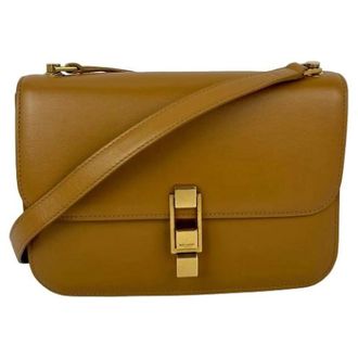 Saint Laurent Pre-owned Le Carre Shoulder Bag - Dames - Pre-owned - Bruin - Maat: ONE Size Leer