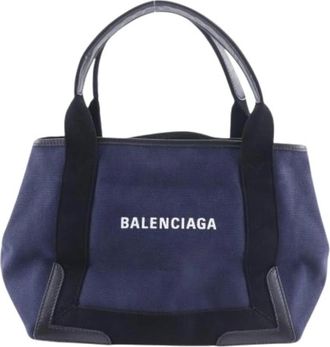 Balenciaga Pre-owned Vintage Tote Bag - Dames - Vintage Shopper - Blauw - ONE Size - Vintage