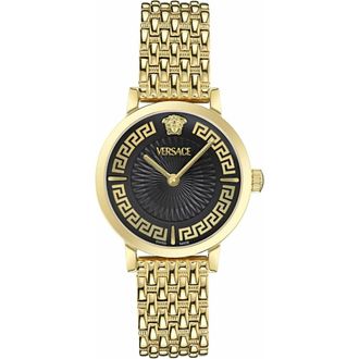 Versace Greca Fortuna Horloge - Dames - Accessoires - Geel - Maat: ONE Size