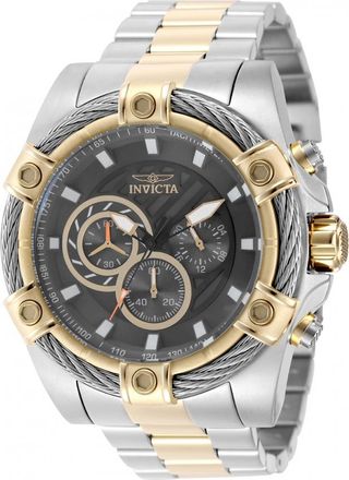 Invicta Bolt Chronograph GMT Quartz Grey Dial Mens Watch 49748