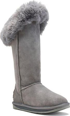 Australia Luxe Foxy Genuine Shearling Tall Boot in Gray at Nordstrom Rack, Size 5