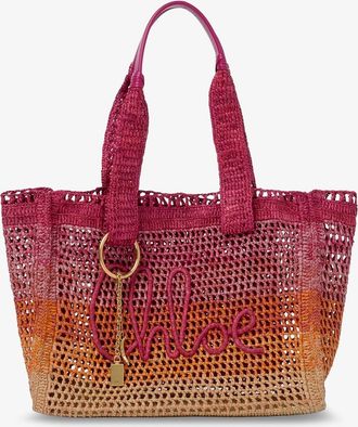 Chlo&eacute; Borsa a spalla East-West Summer Banana in rafia multicolor - CHLOE - gender_Woman