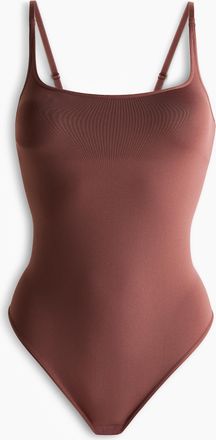 H&M Nahtloser Tangabody mit wattierten Cups - Beige