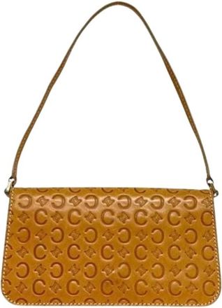 Celine Pre-owned Macadam Schoudertas - Dames - Vintage Schoudertas - Bruin - ONE Size - Leer - Vintage