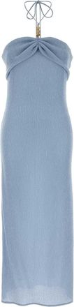 Magda Butrym Light Blue Stretch Lyocell Blend Dress