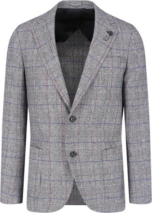 Lardini Blazer Monopetto In Misto Lana Vergine