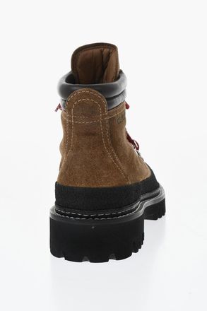 Dsquared2 Stivaletti da Trekking in Suede con Lacci a Contrasto Dsquared2