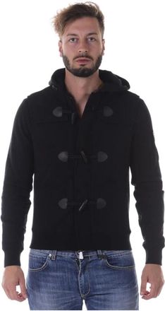Armani Jeans Capuchontrui - Heren - Vesten met rits - Zwart - XL - Katoen - Hoodies & sweatvesten