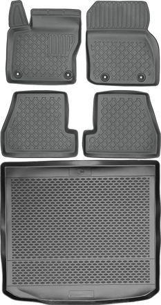 OEM Juego De Alfombrillas Para Ford Focus Iii Kombi De 2011 A 2017: Alfombrilla Para Coche + Alfombrilla Para Maletero