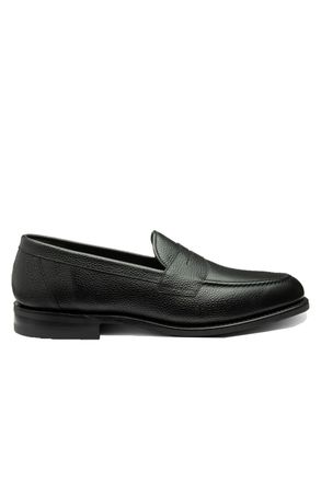 Loake Mens Imperial Black Saddle Loafer Leather - Size UK 9