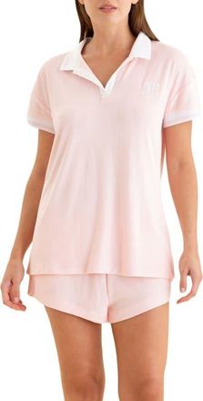 Papinelle Sleepwear Tennis Terry Cloth Short Pajamas in Papinelle Pink at Nordstrom, Size Xx-Large
