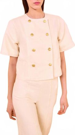 Ulla Johnson The Serge Short Sleeve Jacket In Birch
