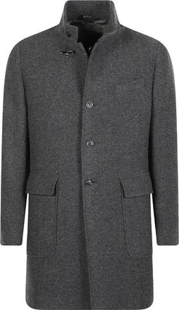 Fay Duty Coat - Heren - Mantels - Grijs - Maat: XL Wol