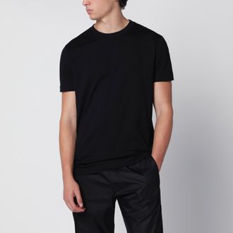 Prada Set di tre T-shirt nere in cotone