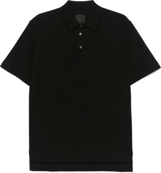 Givenchy Polo in cotone con ricamo - Nero