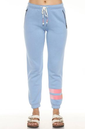 PJ Salvage Nights Banded Lounge Pants In Blue Faded