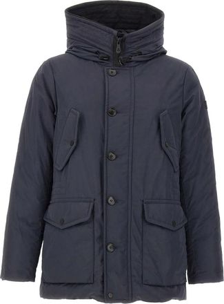 Peuterey Zoan MFC Parka - Heren - Gewatteerde jassen - Blauw - M - Leer - Jassen