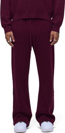 Hudson Cotton & Cashmere Double Knit Kick Flare Pants in Bordeaux at Nordstrom, Size Xx-Large