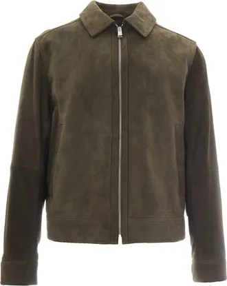BOSS Soft Suede Pointed Collar Jacket