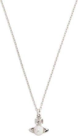 Vivienne Westwood Pearl-logo Pendant Necklace