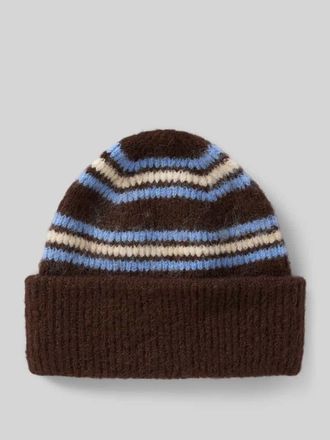 OPUS Beanie mit breiter Krempe Modell Alenie in Dunkelbraun, Gr&ouml;&szlig;e 1