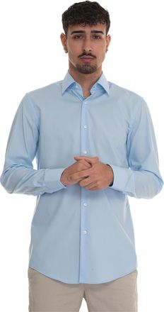 BOSS Camicia casual H-HANK-KENT Celeste BOSS Uomo