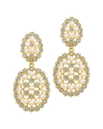 Liv Oliver 18K Plated 3Mm - 4Mmmm Pearl Earrings