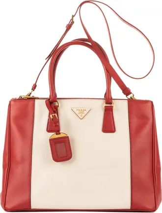 Prada Pre-owned Womens Galleria Handbag - White - One Size