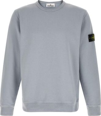Stone Island Ash Grey Crew Neck Sweatshirt