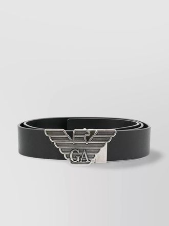 Emporio Armani leather belt with interchangeable metal buckle