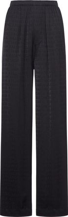 Balenciaga VISCOSE TROUSERS WITH ALLOVER TONE-ON-TONE LOGO - Balenciaga - Woman