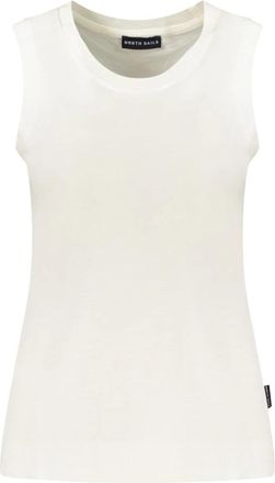 North Sails Slub Jersey Tanktop - Dames - Tops zonder mouwen - Wit - L - Polyester - Tops