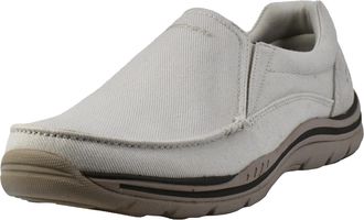 Skechers Mens Expected Avillo Relaxed-Fit Slip-On Loafer, Natural, 7 UK