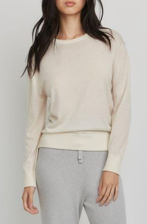 Kathryn McCarron Marguerite Paper Thin Cashmere Sweater in Oatmeal at Nordstrom, Size X-Small