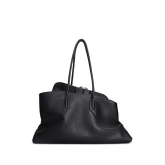 The Attico Medium La Passeggiata Leather Tote Bag