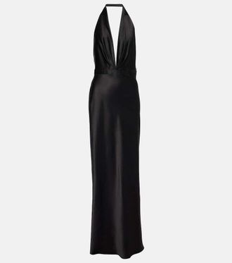 Nili Lotan Abito lungo Essy in charmeuse di seta