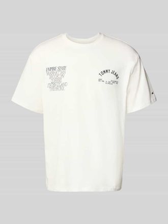 Tommy Jeans Regular Fit T-Shirt aus reiner Baumwolle in Offwhite, Gr&ouml;&szlig;e XL