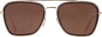 Bulgari B.Zero1 Brown Square Mens Sunglasses BV40018U 33E 55