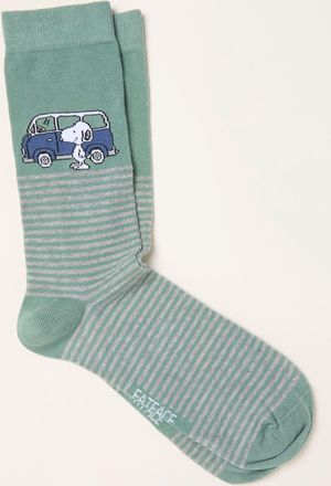 Fat Face FatFace Green Snoopy Socks