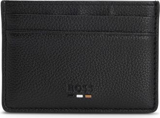 Boss Orange by Hugo Boss Mens Ray with Logo Trim Card Holder in Black - One Size