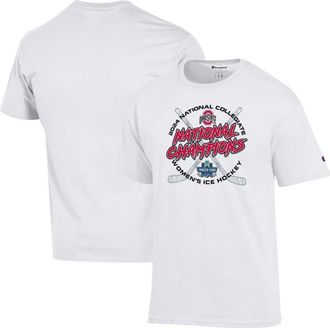 Champion Unisex Champion White Ohio State Buckeyes 2024 NCAA Womens Ice Hockey National Champions Locker Room T-Shirt at Nordstrom, Size Medium