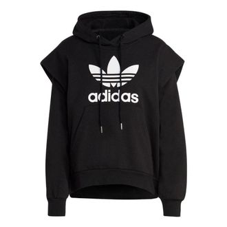 adidas (WMNS) adidas Always Originals Trefoil Parka Hoodies Black IC5576