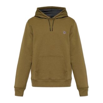 Paul Smith Hoodies, male, Green, Size: 2XL Zebra Hoodie