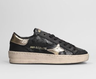 Ama-Brand Sneakers In Black Leather
