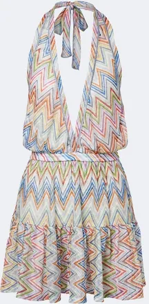 Missoni Zigzag halterneck minidress