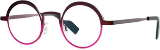 Theo Eyewear Viola Breath Titanium Round Sunglasses