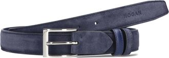 Hogan Riem - Heren - Riemen - Blauw - ONE Size - Su&egrave;de - Accessoires